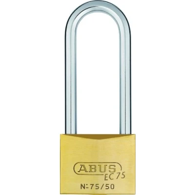 Afbeelding van ABUS 26851 80 mm lange beugel messing hangslot met 7562, omkeerbaar, gelijksluitend