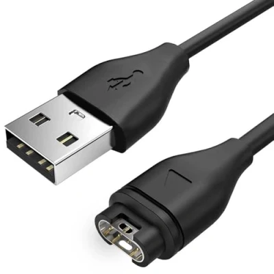 Afbeelding van OcioDual USB dataoplaadkabel zwart voor Garmn Aproach S10/S40/S60/X10 Fnx 5/5S Plus/5X Foreruner 45/245/935/945