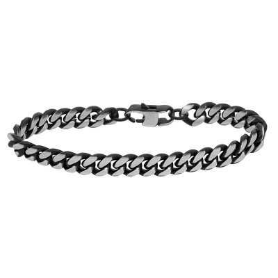 Afbeelding van Lucardi Armband, Heren, Maat: 19cm, Black