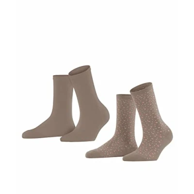 Afbeelding van Esprit Playful DOT 2PACK WITH Pattern Sokken sughero, Dames, Maat: 39 42, Sughero