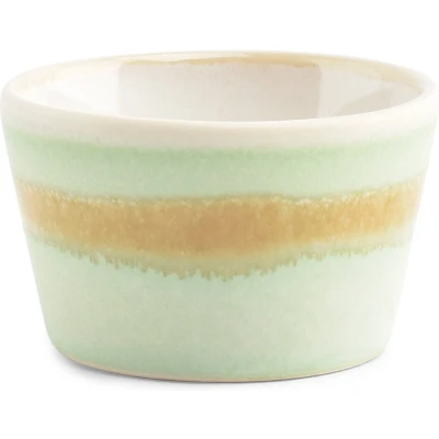 Afbeelding van Salt &amp; Pepper Kom 6,5xH4cm groen Flow (Set van 4)