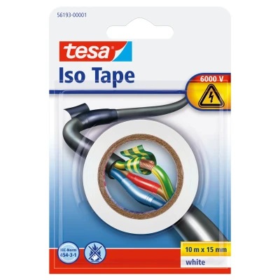 Afbeelding van 1x Tesa isolatie Tape op rol wit 10 mtr x 1,5 cm (klussen)