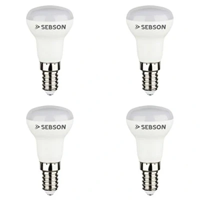 Afbeelding van SEBSON E14 LED Lamp 3W vervangt 20W 200lm Warm Wit 3000K Niet Dimbaar 110 Stralingshoek Reflector 230V Set van 4