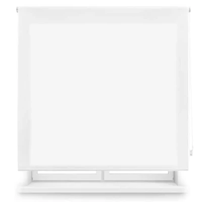 Afbeelding van Blindecor Ara Lichtdoorlatend rolgordijn linnen, Manual, Gebroken Wit, 160 x 175 cm