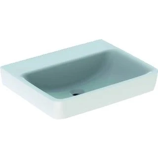 Afbeelding van Geberit renova plan wastafel zonder kraangat overloop 60x48x18 5cm wit kera tect 501722008 501 722 00 8