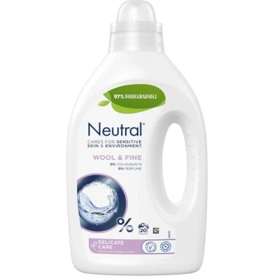 Afbeelding van 6x Neutral Vloeibaar Wasmiddel Fijnwas 20 Wasbeurten 1 liter