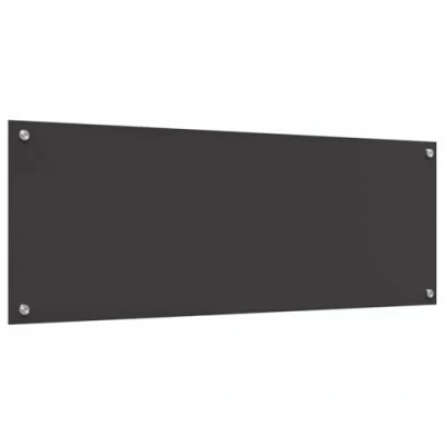 Afbeelding van vidaXL Keuken Achterwand Donkergrijs Glas 110 x 40 cm Duurzaam
