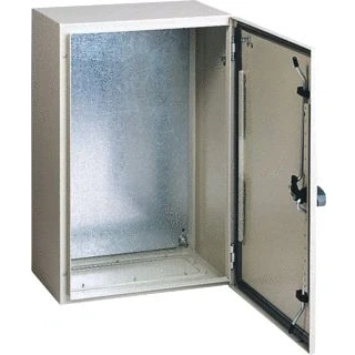 Afbeelding van Schneider electric spacial 3d lege schakelkast staal 1 slot deur hxbxd 400x400x200mm grijs ral7035 ip66 ik10 nsys3d4420