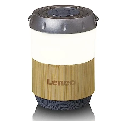 Afbeelding van Lenco BTL 030BA Lantaarn met ingebouwde Bluetooth® speaker Bamboo White