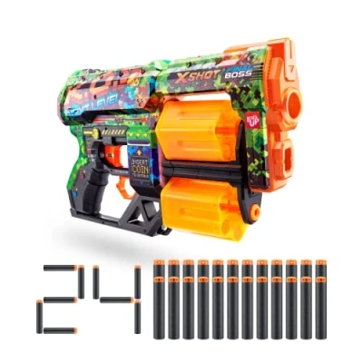 Afbeelding van XSHOT 36552B X Shot Skins Dread, K.O, Foam Blaster (24 Darten)