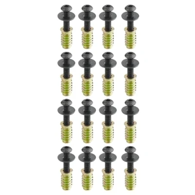 Afbeelding van SOTECH schroevenset 16 stuks M6 x 25 mm met schroefdraadbussen/inschroefbussen 20 en borgringen voor onderstellen, tafelpoten nog veel meer