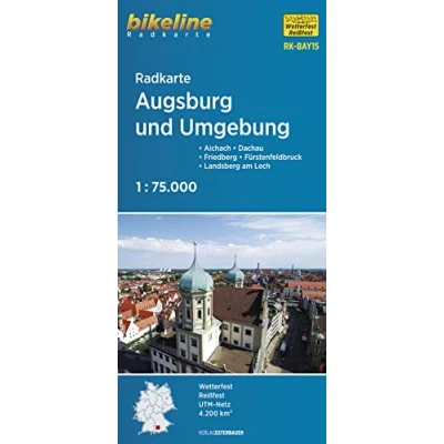 Afbeelding van Radkarten Augsburg &amp; surroundings cycle map