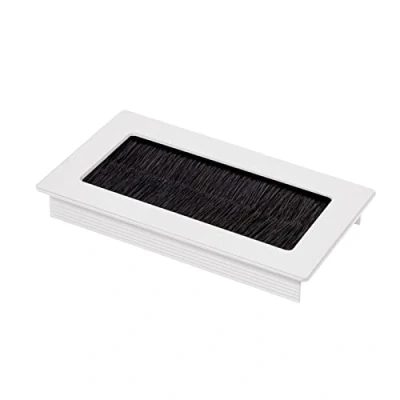 Afbeelding van SOTECH 1 x kabeldoorvoer Toledo van aluminium wit geanodiseerd 100 70 mm Installatieafmeting: 90 62 15,3