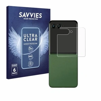 Afbeelding van Savvies (6 Stuks) Schermbeschermer voor Motorola Razr 50 (Achterdisplay) Screen Protector Ultra Transparant