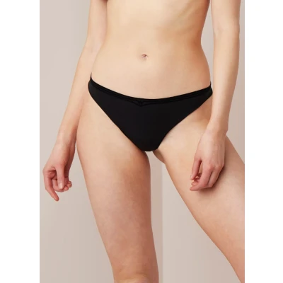 Afbeelding van Wolford dames 3W string in de kleur Diepzwart, maat: S