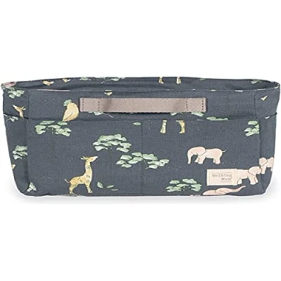 Afbeelding van Walking Mum. Baobab Babytoilettas, klein, voor verzorgings en hygiëneaccessoires, praktisch comfortabel om te dragen, antraciet, 26 x 16 12 cm