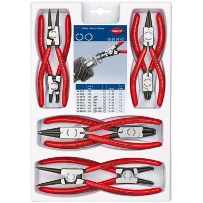 Afbeelding van Knipex 002004V01 8 delige Borgveertangenset