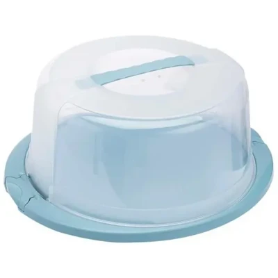 Afbeelding van keeeper Taartdeksel &quot;ricardo&quot;, rond, nordic blue Taartcontainer, afsluitbaar deksel, ergonomisch ontwerp, Taartdragers, Blauw