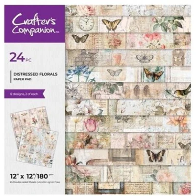 Afbeelding van CC Paperpad 30x30 cm Aged Distressed Florals