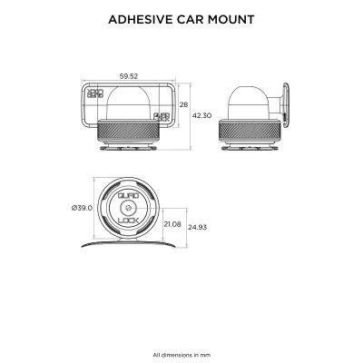 Afbeelding van Quad Lock Mag Dashboard Phone Mount