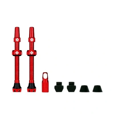 Afbeelding van Muc Off Tubeless Valves, Red 44mm Dust Caps for Bikes with Valve Core Removal Tool Presta MTB/Road/Gravel