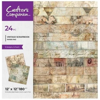 Afbeelding van CC Paperpad 30x30 cm Aged Vintage Scrapbook