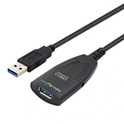 Afbeelding van COUCHMASTER® Nerdytec Actieve verlengkabel, USB 3.0 (super speed) met signaalversterker, repeaterkabel voor CYCON