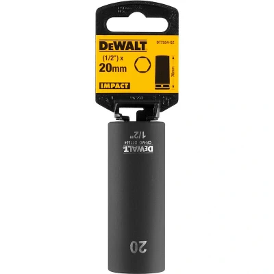 Afbeelding van DeWalt Accessoires Impact dop 20mm 1/2&quot; (Lang 78mm) DT7554 QZ