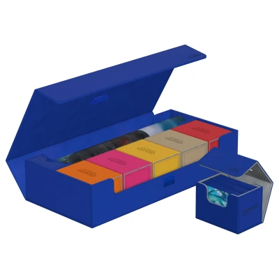 Afbeelding van Ultimate Guard SuperHive Flip Case 550+ Monocolor Blue
