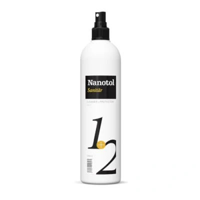 Afbeelding van Nanotol Sanitair 1+2, hybride professionele badkamerreiniger met lotuseffect, reinigt, ontkalkt en verzegelt tegelijkertijd NS21 5 (500 ml)