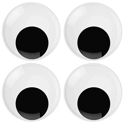 Afbeelding van JieGuanG wiebelogen, 76 mm zelfklevende wiebelogen voor scrapbooking, kunsthandwerk, accessoires (4 stuks)
