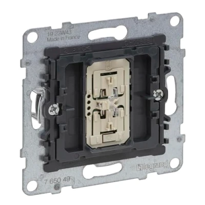 Afbeelding van LEGRAND, SEANO universele keydimmer inzetstuk met neutrale geleider, faseaan /afsnijding automatische belastingherkenning, schroefklemmen, 150 W, 765049