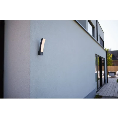 Afbeelding van Lutec KIRA 6939412010540 LED buitenlamp (wand) 18 W Antraciet