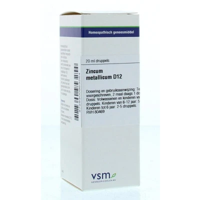 Afbeelding van Vsm Zincum metallicum D12, 20 ml