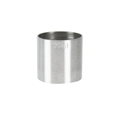 Afbeelding van 25ml RVS vingerhoedje maatregel