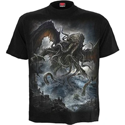Afbeelding van Spiral Heren Tshirt XXL CTHULHU Zwart