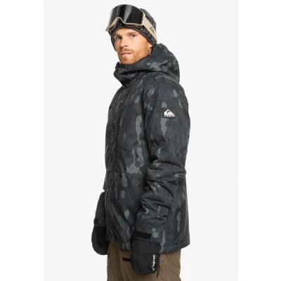 Afbeelding van Quiksilver Mission Printed Jacket Ski jas, Heren, Maat: Small, Nature zoom dark shadow