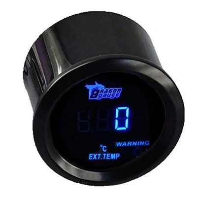 Afbeelding van Mintice 2&quot; 52mm Uitlaatgas Temp Meter Auto Motor Digitaal Blauw LED Licht EGT Elektrische Gas Temperatuur Gauge Universeel