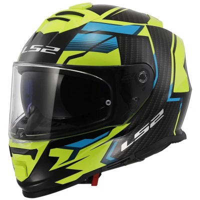 Afbeelding van LS2 FF800 Storm II Tracker Helm, zwart geel, afmeting XS voor man