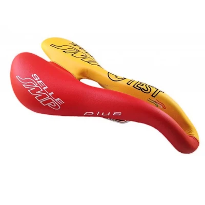 Afbeelding van SMP zadel Pro Type Plus geel/rood TESTZADEL
