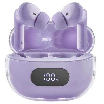 Afbeelding van Intenso Buds Plus T313AE Lila In Ear headset Mobiele telefoon Bluetooth Stereo Noise Cancelling