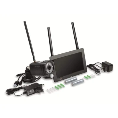 Afbeelding van Technaxx TX 128 4880 IP Draadloze bewakingsset Radiografisch, Draadloos, WiFi 4 kanaals Met 1 camera 1920 x 1080 Pixel