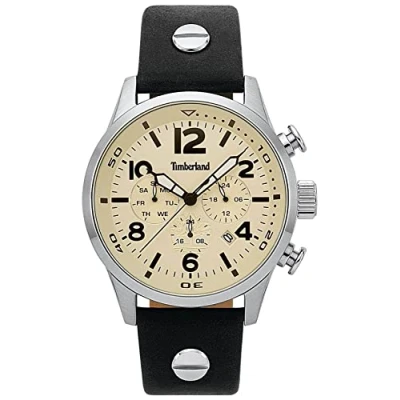 Afbeelding van Timberland Mens Multi wijzerplaat Quartz Horloge met Lederen Band TBL.15376JS/07