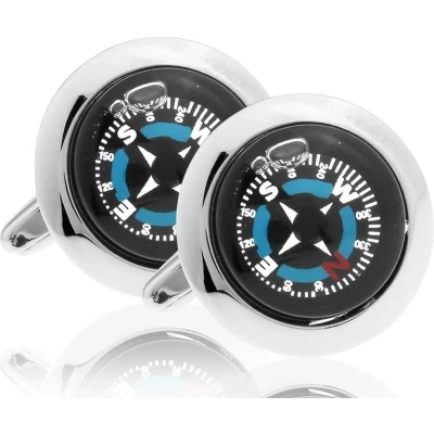 Afbeelding van Montebello Manchetknopen South West 316L Staal Kompas ∅18mm