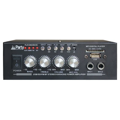 Afbeelding van Party Light &amp; Sound PLS1250USB RC karaoke versterker BT/USB/SD/FM