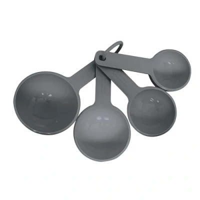 Afbeelding van CLASSIC Ka Set Van 4 Maatbekers Houtskool Grijs, Maatbekers, Grijs