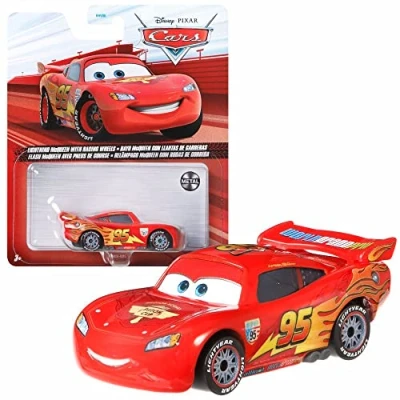 Afbeelding van Selectie Voertuigen Racing Style Disney Cars Die Cast 1:55 Auto Mattel, DXV29N 3 Single:L. McQueen Wheels