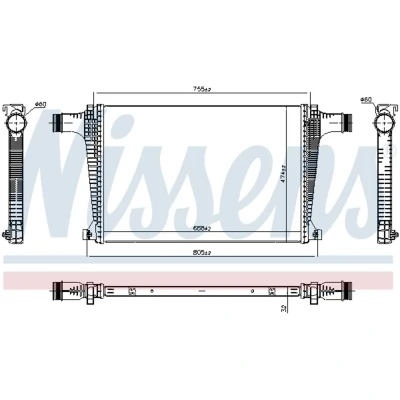 Afbeelding van Nissens Interkoeler 961470