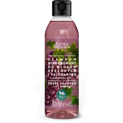Afbeelding van Barwa Natuurlijke druivenshampoo voor krullend en golvend haar 200ml