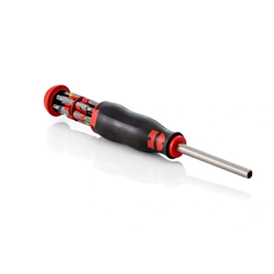 Afbeelding van Würth 6136001 Schroevendraaier Magazine in handvat incl. 12 bits zeer praktisch rond lemmet met magneet NIEUW